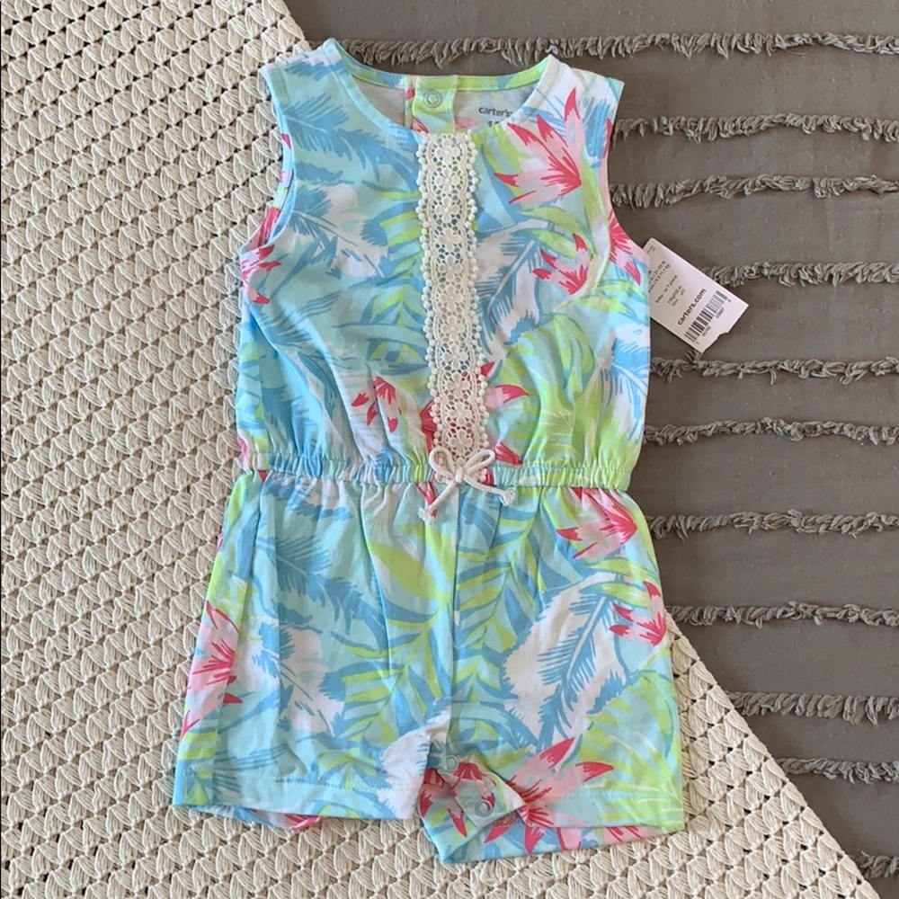 Romper | Tropical Print